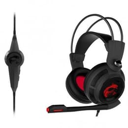 MSI DS502 gaming wired Headphones with microphone - Black/Red