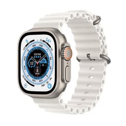 Apple Watch Ultra 2 (2023) GPS + Cellular 49 mm - Titanium Natural Titanium - Ocean band White
