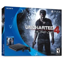 PlayStation 4 Slim 500GB - Black + Uncharted 4