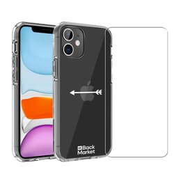 Back Market Case iPhone 11 and protective screen - 60% Recycled plastic - Transparent