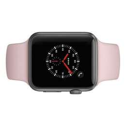 Apple Watch (Series 3) 2017 GPS + Cellular 42 - Aluminium Space Gray - Sport loop Pink
