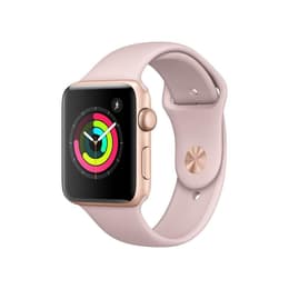 Apple Watch (Series 3) 2017 GPS 42 - Aluminium Gold - Sport loop Pink sand