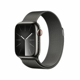 Apple Watch Series 9 (2023) GPS + Cellular 41 mm - Stainless steel Graphite - Milanese loop Black