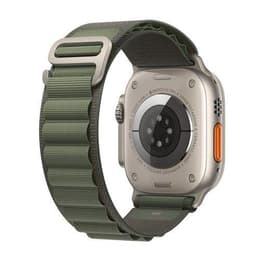 Apple Watch Ultra (2022) GPS + Cellular 49 mm - Titanium Natural Titanium - Alpine loop Green