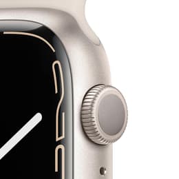 Apple Watch Series 7 (2021) GPS 45 mm - Aluminium Starlight - Sport band Starlight
