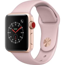 Apple Watch Series 3 (2017) GPS + Cellular 42 mm - Aluminium Gold - Sport band Pink