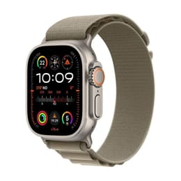 Apple Watch (Ultra) 2023 GPS + Cellular 49 - Titanium Grey - Alpine loop Green