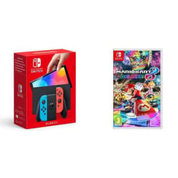 Switch OLED 64GB - Black - Limited edition Switch OLED Mario Kart 8 Deluxe + Mario Kart 8 Deluxe