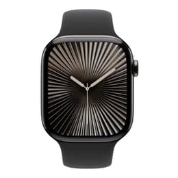 Apple Watch Series 10 (2024) GPS + Cellular 46 mm - Titanium - Sport band Black