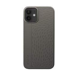 Case iPhone 12 Mini - Natural material - Black