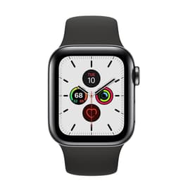 Apple Watch Series 5 (2019) GPS + Cellular 44 mm - Aluminium Space Gray - Sport band Black