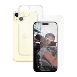 Case 360 iPhone 15 Plus and protective screen - TPU - Transparent