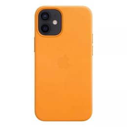Apple Leather case iPhone 12 mini - Magsafe - Leather California poppy
