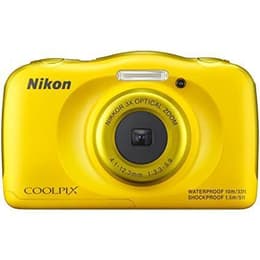 Nikon Coolpix S33 - Yellow + Nikon Nikkor 3x Wide Optical Zoom 30-90mm f/3.3-5.9