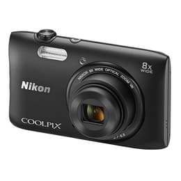 Compact Coolpix S5300 - Black + Nikon Nikkor 8x Wide Optical Zoom 25-200mm f/3.7-6.6 f/3.7-6.6