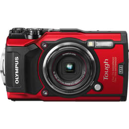 Compact Tough TG-5 - Red/Black + Olympus Olympus Wide Optical Zoom 25-100 mm f/2-4.9 f/2-4.9