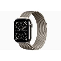 Apple Watch (2025) GPS + Cellular 42 mm - Titanium Natural - Milanese loop Grey