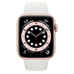 Apple Watch (Series 4) 2018 GPS 44 - Aluminium Gold - Sport loop White