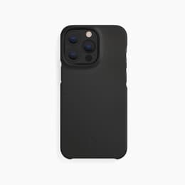 Case iPhone 13 Pro - Natural material - Black