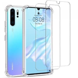 Case P30 Pro/ P30 Pro New Edition and 2 protective screens - TPU - Transparent
