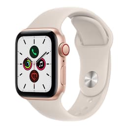 Apple Watch (Series SE) 2020 GPS + Cellular 40 - Aluminium Gold - Sport band Grey