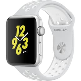 Apple Watch Series 4 (2018) GPS 44 mm - Aluminium Silver - Nike Sport band White
