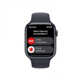 Apple Watch (Series 8) 2022 GPS 41 - Aluminium Midnight - Sport band Black