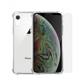 Case iPhone XR and protective screen - TPU - Transparent