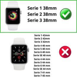 Case Apple Watch Series 2 - 38 mm - Plastic - Transparent