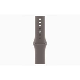 Apple Watch Series 9 (2023) GPS + Cellular 41 mm - Stainless steel Gold - Sport band Black