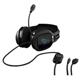 G-Lab Korp Vanadium gaming wired Headphones with microphone - Black