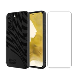 Back Market Case Galaxy S22 and protective screen - Recycled plastic - Black Wave