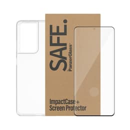 Case 360 Galaxy S21 Ultra 5G and protective screen - TPU - Transparent