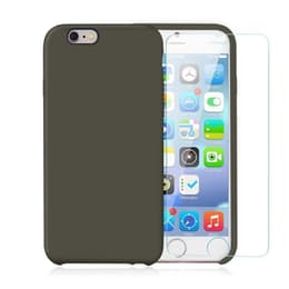 Case iPhone 6 Plus/6S Plus and 2 protective screens - Silicone - Grey