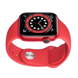 Apple Watch Series 6 (2020) GPS + Cellular 44 mm - Aluminium Red - Sport band Red