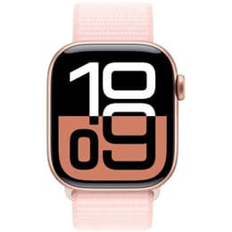 Apple Watch Series 10 (2024) GPS + Cellular 46 mm - Aluminium Rose Gold - Sport loop Pink