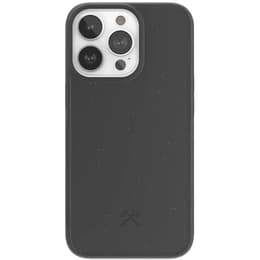 Case iPhone 13 Pro Max - Natural material - Black