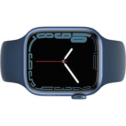 Apple Watch (Series 7) 2021 GPS + Cellular 45 - Aluminium Blue - Sport band Blue