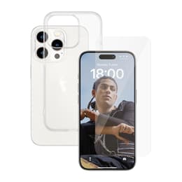 iPhone 15 Pro and protective screen - TPU - Transparent