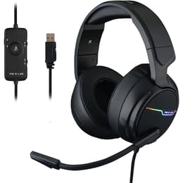 G-Lab Korp Thallium gaming wired Headphones with microphone - Black
