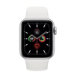 Apple Watch (Series 5) GPS 44 - Aluminium Silver - Sport loop White