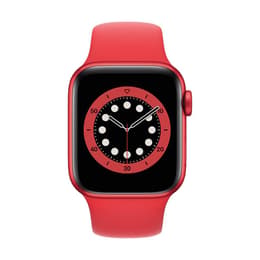 Apple Watch Series 6 (2020) GPS + Cellular 40 mm - Aluminium Red - Sport band Red