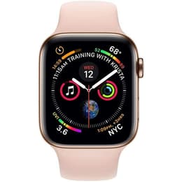 Apple Watch (Series 4) 2018 GPS + Cellular 44 - Gold - Sport loop Pink sand