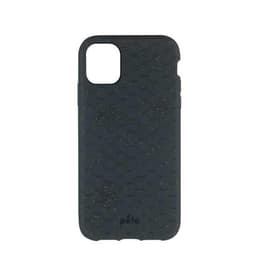 Case iPhone 11 Pro - Natural material - Black