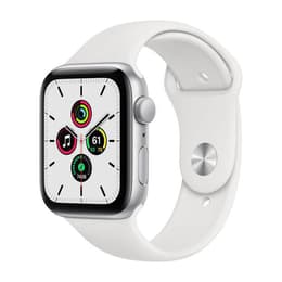 Apple Watch (Series 4) 2018 GPS 44 - Aluminium Silver - Sport band White