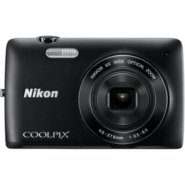 Compact Coolpix S3200 - Black + Nikon Nikon Nikkor 6x Wide Optical Zoom VR 26-156 mm f/3.5-6.5 f/3.5-6.5