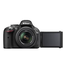 Reflex - Nikon D5200 Black + Lens Nikon AF-S DX Nikkor18-55mm f/3.5-5.6G ED II + AF-S DX VR 55-200 mm f/4-5.6 G IF ED