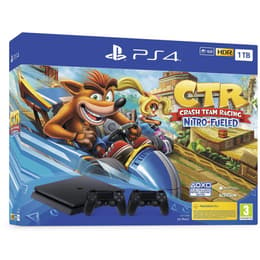 PlayStation 4 Slim 1000GB - Black + Crash Team Racing Nitro-Fueled