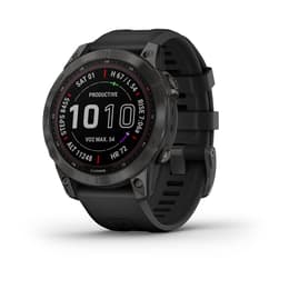 Smart Watch Garmin HR GPS Fenix 7 Sapphire Solar - Carbon Grey