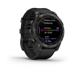 Smart Watch Garmin HR GPS Fenix 7 Sapphire Solar - Carbon Grey
